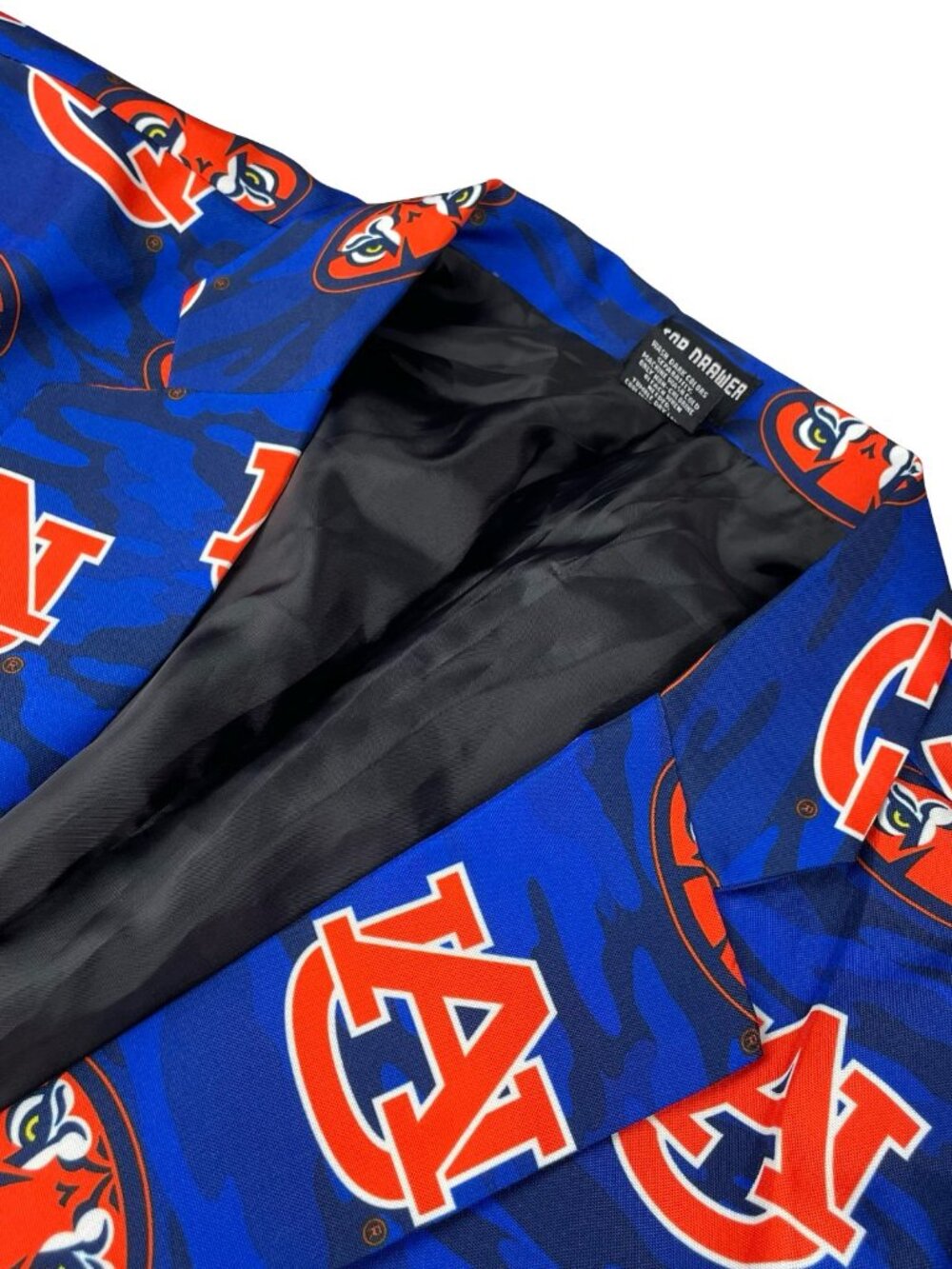 Auburn Tigers x Top Drawer Men's Logo All-Over 2-Button Blazer Blue • Large